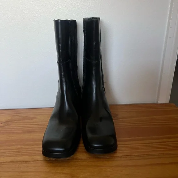 Miista black Leather Women's mid calf Boots - Picture 10 of 10